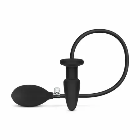 EasyToys Inflatable Anal System Black - Adjustable Size, Release Valve