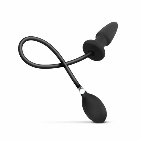 EasyToys Inflatable Anal System Black - Adjustable Size, Release Valve