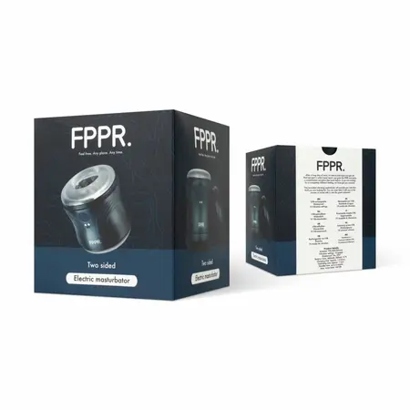 FPPR Dual-Sided Vibrating Sensation Device Black Waterproof Compact