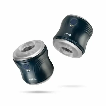 FPPR Dual-Sided Vibrating Sensation Device Black Waterproof Compact