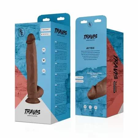 Real Fantasy Travis Anatomical Model with Suction Cup 31 cm PVC Beige