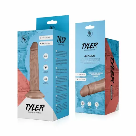 Real Fantasy Tyler Flexible Model, 20 cm, Anatomic Surface, Suction Cup
