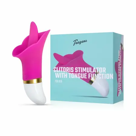 Teazers Flower Touch Compact Silicone Vibrating Device Pink
