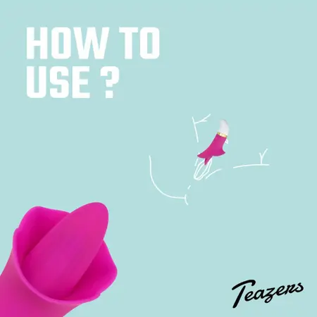 Teazers Flower Touch Compact Silicone Vibrating Device Pink