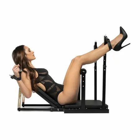 Bedroom Fantasies Kiotos Restraint Chair Adjustable Carbon Steel and Leather 97x58x87cm