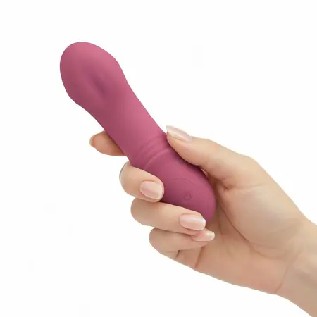 Teazers Rolling Mini Vibrator Raspberry Pink - Compact Ergonomic Massager