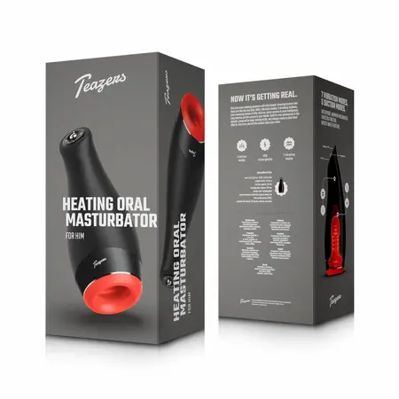 Teazers Heating Oral Stimulation Device Black - Multi-Function, Ergonomic, Warming