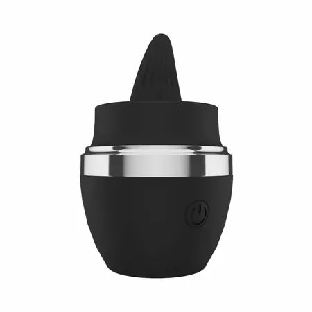 Mini Tongue компактен силиконов вибратор с езиче, черен