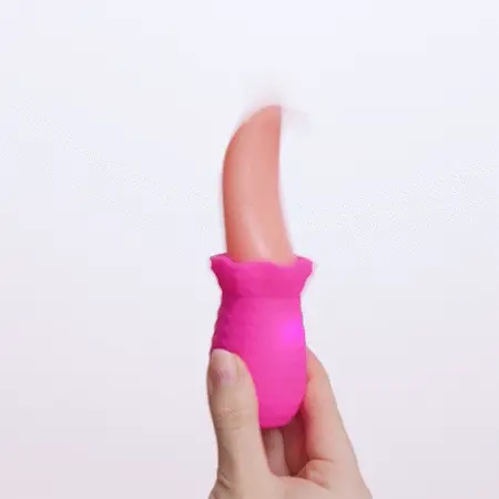 Teazers Tongue Vibrator Pink - Flexible Silicone External Massager USB