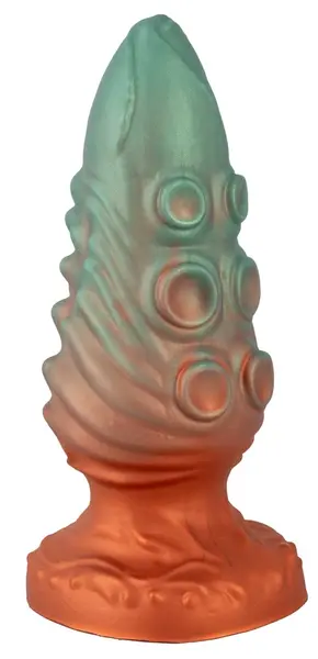 Beasty Cocks Atlantis Silicone Plug with Suction Cup 21cm Metallic