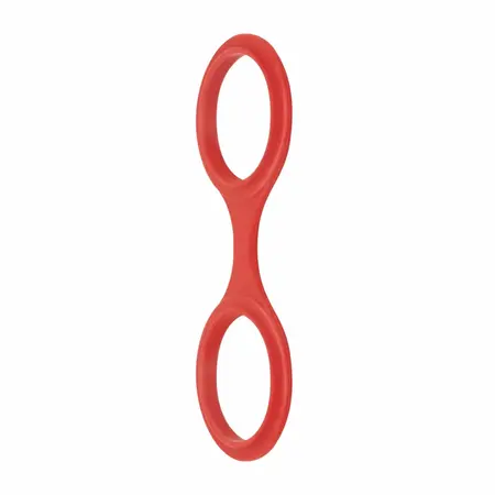 EasyToys Flexible Silicone Handcuffs Red - Adjustable Soft Model