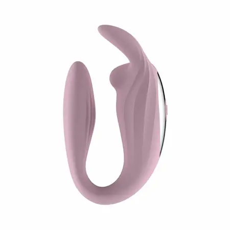 Teazers Bunny Dual-Action Couple Device with Remote, Pink, USB Rechargeable