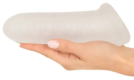 Rebel Thickening Intimate Sleeve L Transparent 16.5 cm Flexible TPE