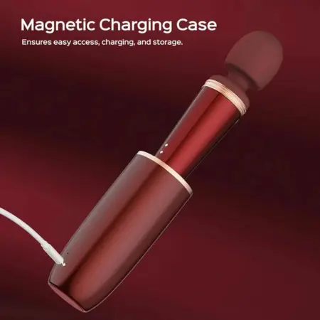 HoneyPlayBox Stormi Red Wand - Heating, 9 Modes, Magnetic Charging