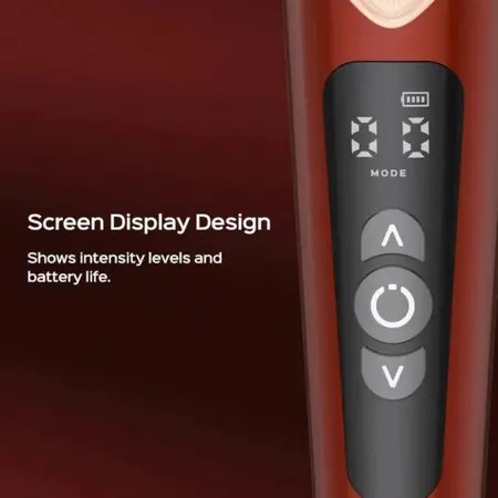 HoneyPlayBox Stormi Red Wand - Heating, 9 Modes, Magnetic Charging