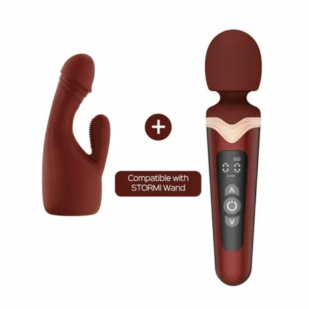 HoneyPlayBox Stormi Red Wand - Heating, 9 Modes, Magnetic Charging