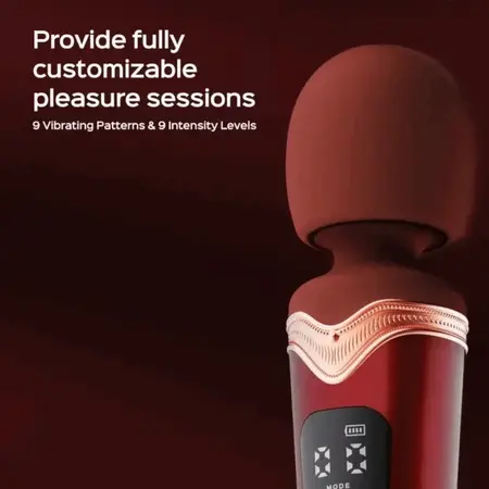 HoneyPlayBox Stormi Red Wand - Heating, 9 Modes, Magnetic Charging