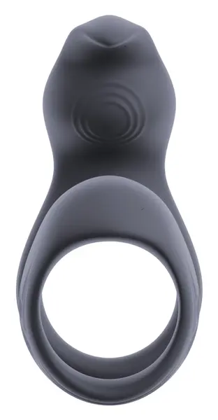 beau coeur Vylor RC Silicone Dual Motor Intimate Ring, Black, 13.5 cm