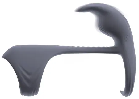 beau coeur Vylor RC Silicone Dual Motor Intimate Ring, Black, 13.5 cm