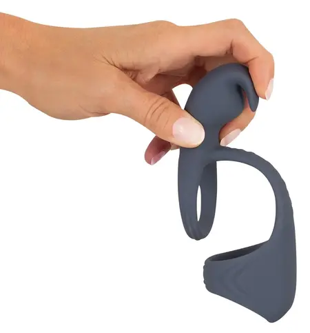 beau coeur Vylor RC Silicone Dual Motor Intimate Ring, Black, 13.5 cm