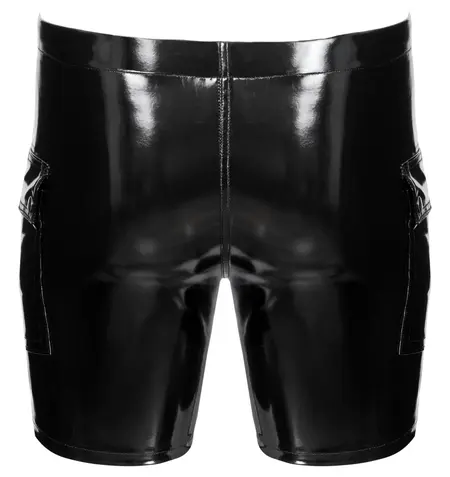 Black Level Men's Vinyl Shorts XL with Side Flap Pockets