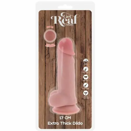 ToyJoy Get Real Deluxe Extra Thick 17 cm Anatomical Model with Suction Base