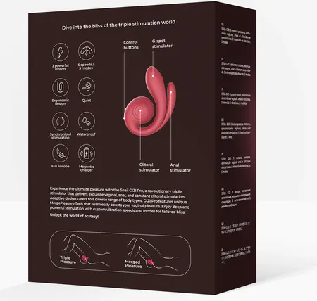 SVibe GIZI Pro Triple-Action Intimate Machine Bordeaux Flexible Design