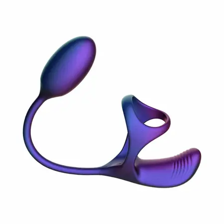 Hueman Halo Orbit Dual-Motor Intimate Ring, Purple, Remote-Controlled