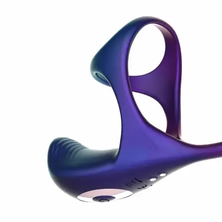 Hueman Halo Orbit Dual-Motor Intimate Ring, Purple, Remote-Controlled