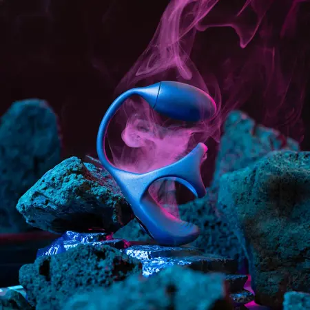 Hueman Halo Orbit Dual-Motor Intimate Ring, Purple, Remote-Controlled
