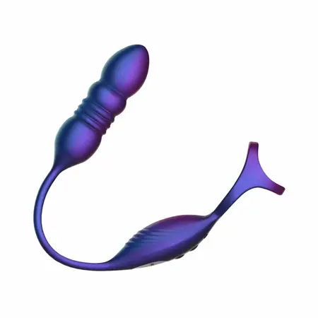Hueman Deep Impact Dual-Action Silicone Intimate Ring Purple