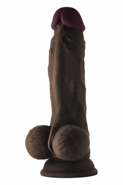 SHAFT Model A 7.5 Inch Liquid Silicone Dual-Layer Intimate Device Mahogany