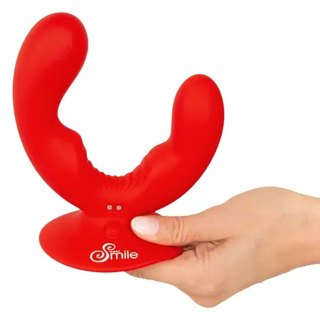 Sweet Smile Dual Vibrator Flexible Intimate System with Suction Cup Pink