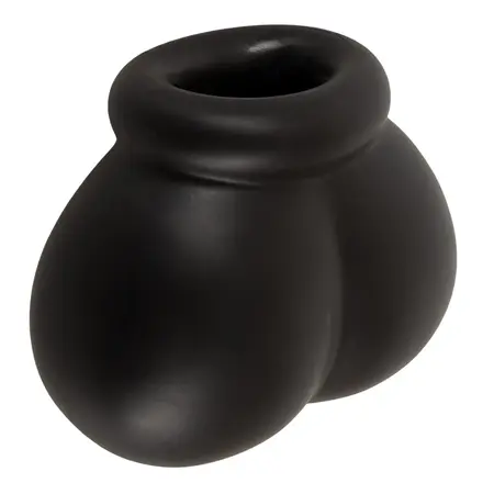 Erecto Liquid Silicone Anatomical Ball Support Ring 7x8.5cm Black