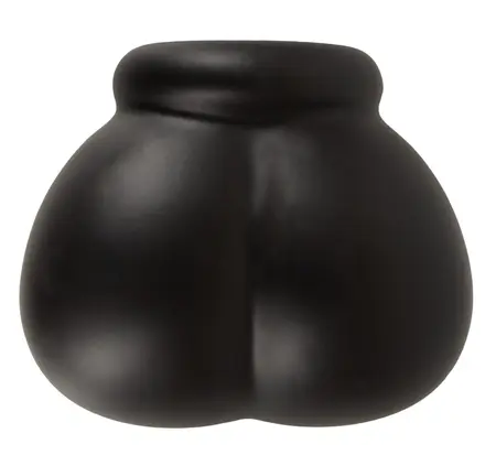 Erecto Liquid Silicone Anatomical Ball Support Ring 7x8.5cm Black