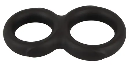 Erecto Double Support Ring Liquid Silicone Flexible Black 19g