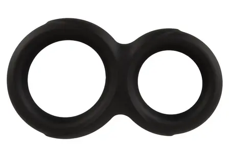 Erecto Double Support Ring Liquid Silicone Flexible Black 19g