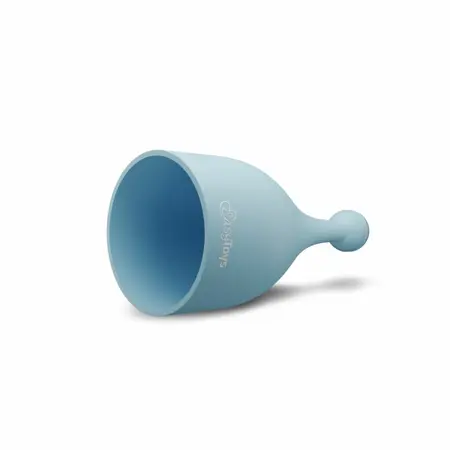 EasyToys Mini Wand Vibrator Blue - 18 Modes, USB Rechargeable, Silicone