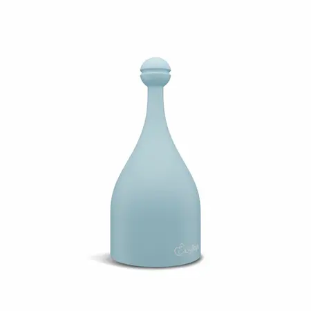 EasyToys Mini Wand Vibrator Blue - 18 Modes, USB Rechargeable, Silicone