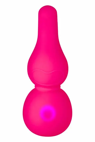 FemmeFunn Stubby Massager Pink - Compact 7-Mode Silicone Device