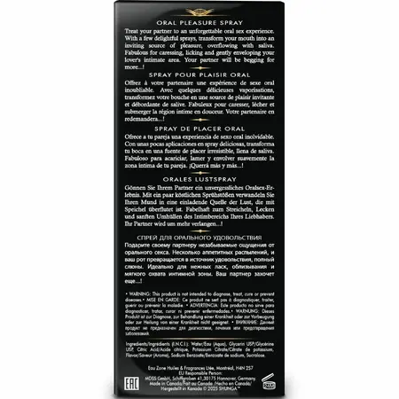 Shunga Waves Pleasure Spray Seductive Strawberry 20ml Refreshing Formula