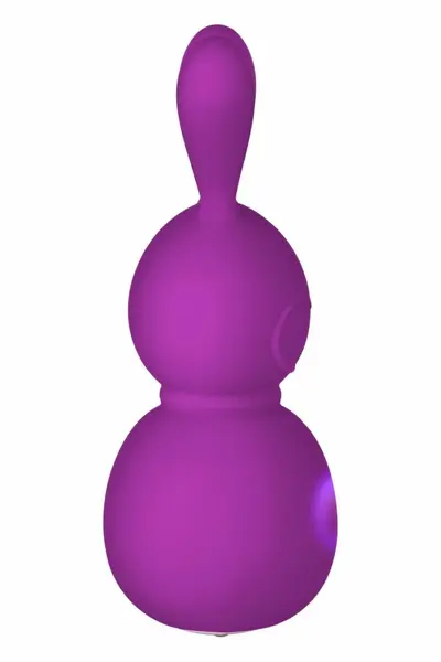 FemmeFunn Bunny Massager Purple - Compact Waterproof 7-Mode Model