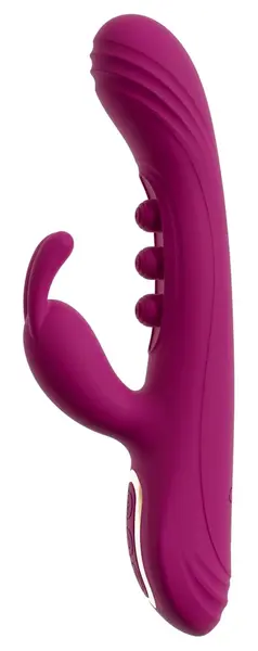 Javida 2F Silicone Dual-Action Vibrator, 7 Modes, Rechargeable, 22.5cm