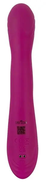 Javida 2F Silicone Dual-Action Vibrator, 7 Modes, Rechargeable, 22.5cm