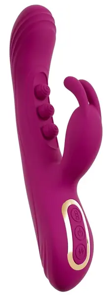 Javida 2F Silicone Dual-Action Vibrator, 7 Modes, Rechargeable, 22.5cm