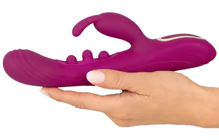Javida 2F Silicone Dual-Action Vibrator, 7 Modes, Rechargeable, 22.5cm
