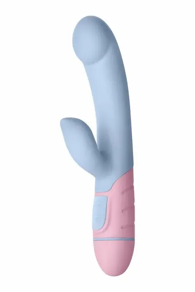 FemmeFunn FFIX Rabbit Light Blue Dual-Action Silicone Massager 20 Modes