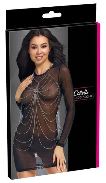 Cottelli Accessories Body Chain Silver - Elegant Decorative Jewelry