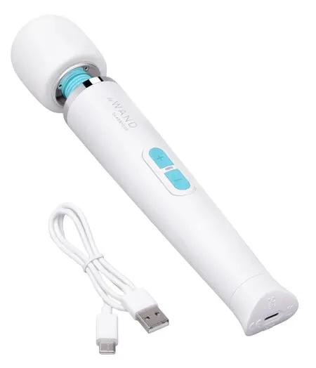 le Wand Classique Petite Cordless Massage Wand White 24.9cm