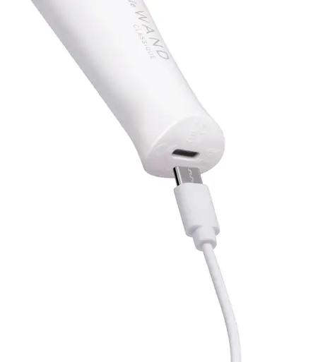 le Wand Classique Mini Wand Massager White - Compact Rechargeable Model